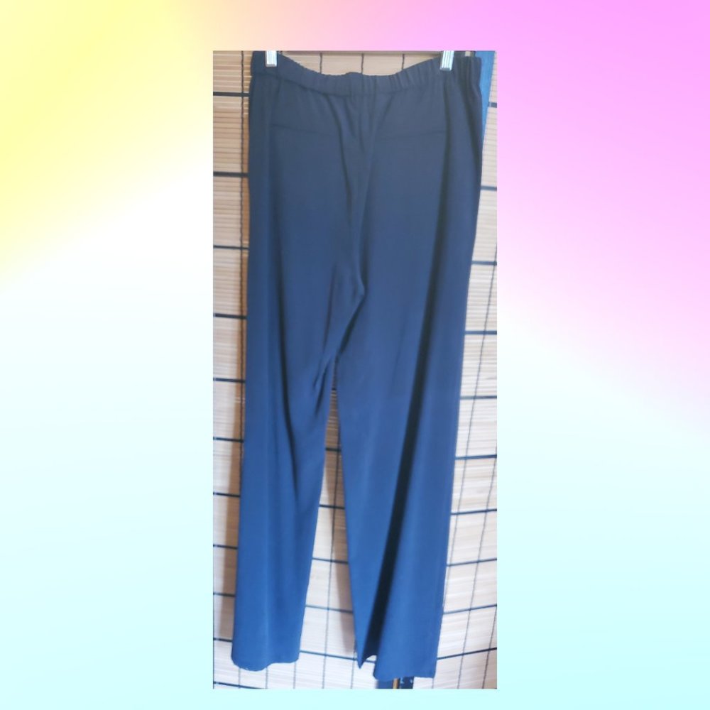 Beautiful, never-worn Equipment black silk wide-legged trousers